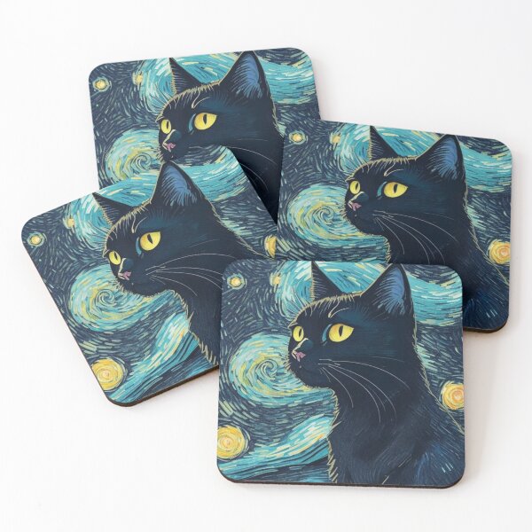 Artikelvorschau, Van-Gogh-Stil-Katze entworfen und verkauft von Vangoholic.