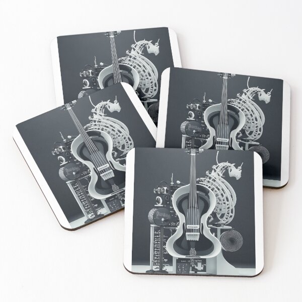 Item preview, Black and White Artistic Musical Instrument Design: Harmonizing Elegance and Creativity 4 designed and sold by CyberCollective.