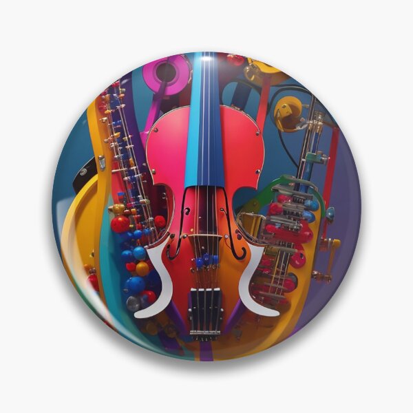 Item preview, Vibrant and Artistic Musical Instrument Design - Exploring the World of Colorful Melodies designed and sold by CyberCollective.
