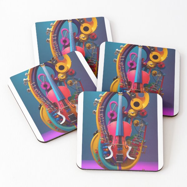 Item preview, Vibrant and Artistic Musical Instrument Design - Exploring the World of Colorful Melodies designed and sold by CyberCollective.