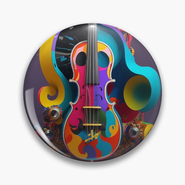 Item preview, Vibrant and Artistic Musical Instrument Design - Exploring the World of Colorful Melodies 2 designed and sold by CyberCollective.