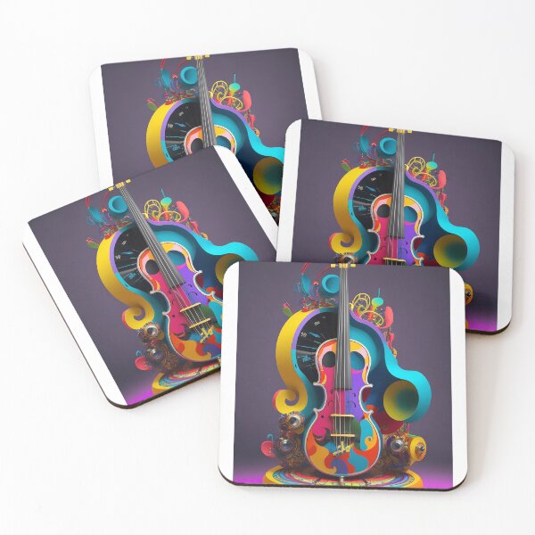 Item preview, Vibrant and Artistic Musical Instrument Design - Exploring the World of Colorful Melodies 2 designed and sold by CyberCollective.