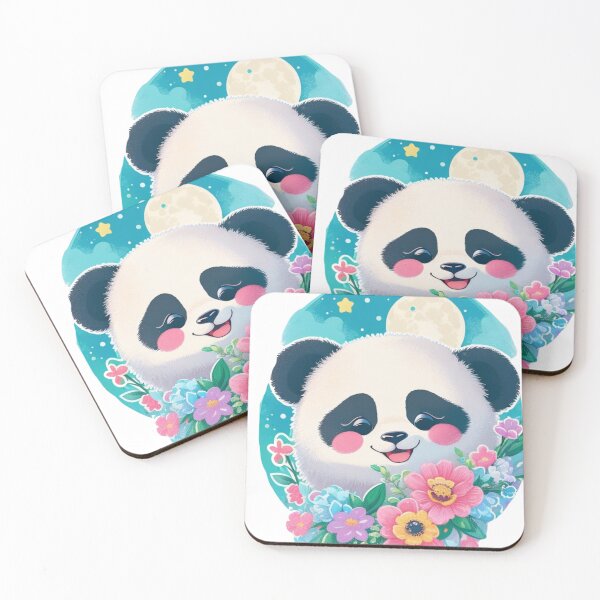 Item preview, Happy ball  floral panda perfect for panda lovers  designed and sold by Gigglyvibes.