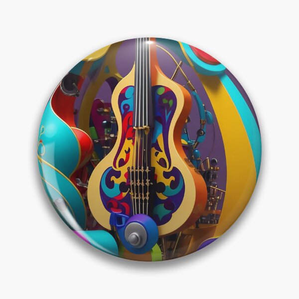 Item preview, Vibrant and Artistic Musical Instrument Design - Exploring the World of Colorful Melodies 3 designed and sold by CyberCollective.