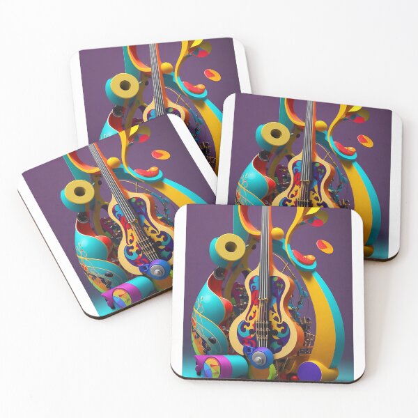 Item preview, Vibrant and Artistic Musical Instrument Design - Exploring the World of Colorful Melodies 3 designed and sold by CyberCollective.