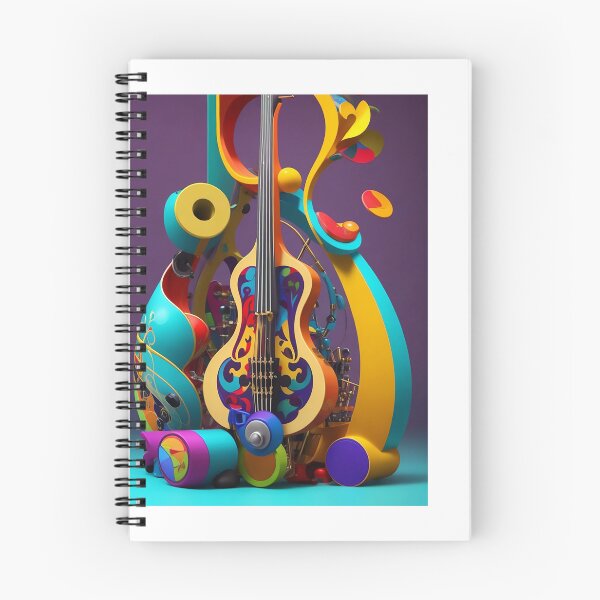 Item preview, Vibrant and Artistic Musical Instrument Design - Exploring the World of Colorful Melodies 3 designed and sold by CyberCollective.