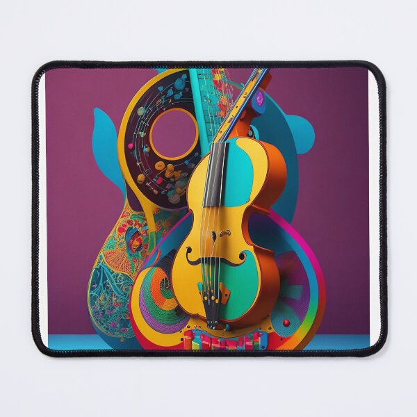 Item preview, Vibrant and Artistic Musical Instrument Design - Exploring the World of Colorful Melodies 4 designed and sold by CyberCollective.