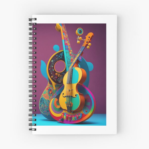 Item preview, Vibrant and Artistic Musical Instrument Design - Exploring the World of Colorful Melodies 4 designed and sold by CyberCollective.