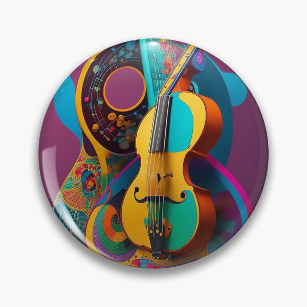 Item preview, Vibrant and Artistic Musical Instrument Design - Exploring the World of Colorful Melodies 4 designed and sold by CyberCollective.