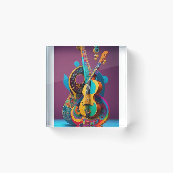 Item preview, Vibrant and Artistic Musical Instrument Design - Exploring the World of Colorful Melodies 4 designed and sold by CyberCollective.
