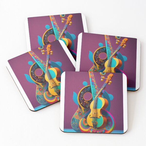 Item preview, Vibrant and Artistic Musical Instrument Design - Exploring the World of Colorful Melodies 4 designed and sold by CyberCollective.