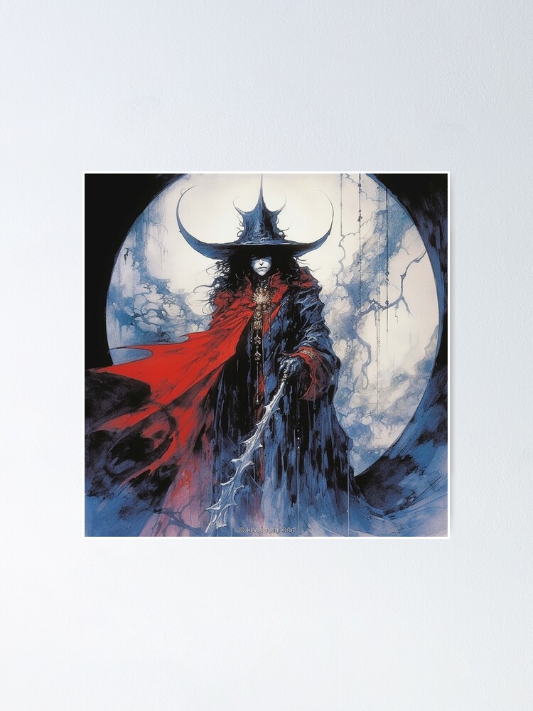 Yoshitaka Amano Vampire Hunter D Poster Anime Manga FINAL FANTASY