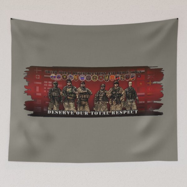 Item preview, THEIR TOTAL DETERMINATION AND DEDICATION DESERVE OUR TOTAL RESPECT designed and sold by THE AMERICAN TEEVANGELIST.