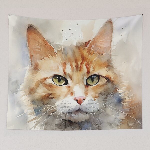 Item preview, Catheria - Cat portrait (4/4) designed and sold by sabantha.