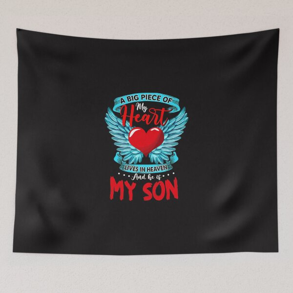 Item preview, A Big Piece Of My Heart Lives In Heaven He Is My Son Angel 1 designed and sold by DaminiVohrab.