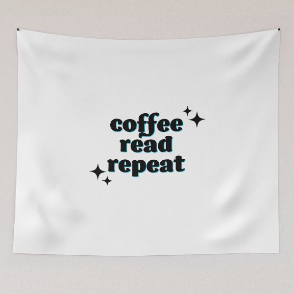 Artikelvorschau, Coffee Read Repeat | Caffeine | Coffee | Teacher | Teachers | Reader | Books entworfen und verkauft von ShoniwDesigns.