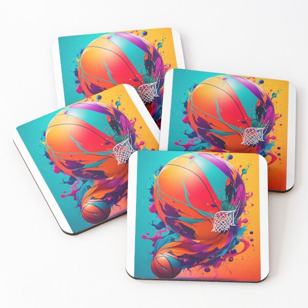 Item preview, Vibrant and Artistic Basketball Design | Colorful Sports Inspiration designed and sold by CyberCollective.