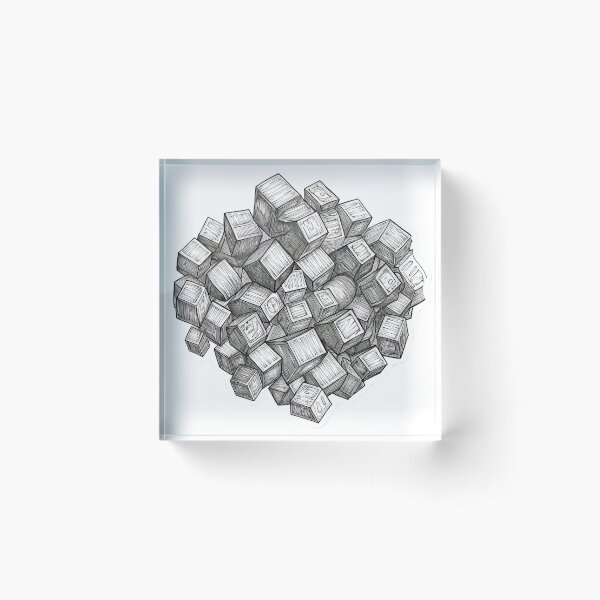 Item preview, Gray cubes designed and sold by abmkf.