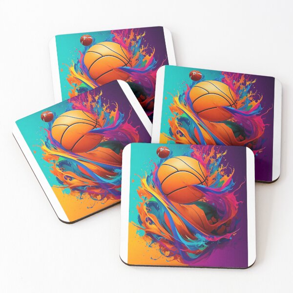 Item preview, Vibrant and Artistic Basketball Design | Colorful Sports Inspiration 2 designed and sold by CyberCollective.