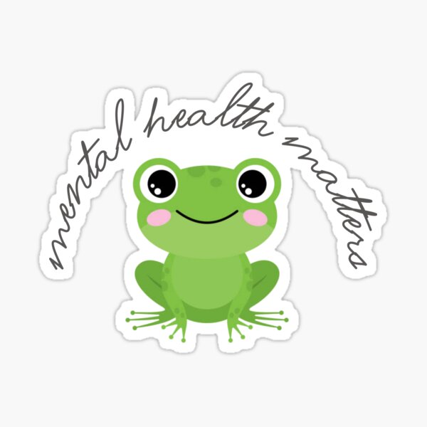 mental health frog Sticker