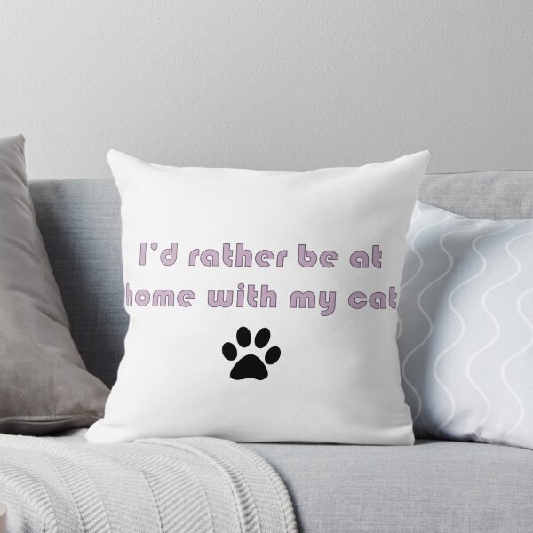 Item preview, I'd rather be at home with my cat designed and sold by leilathetripawd.