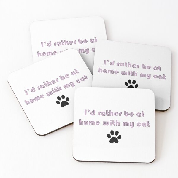 Item preview, I'd rather be at home with my cat designed and sold by leilathetripawd.