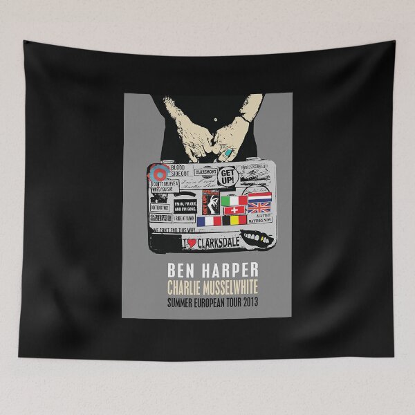 Item preview, Bén Music Hárpér and Charlie Musselwhite European Summer Tour 2013 designed and sold by ChicArtSlow.