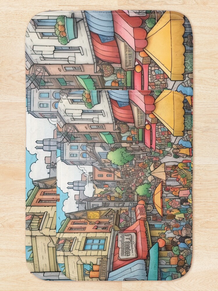 Thumbnail 5 of 6, Bath Mat, Bazaar designed and sold by abmkf.