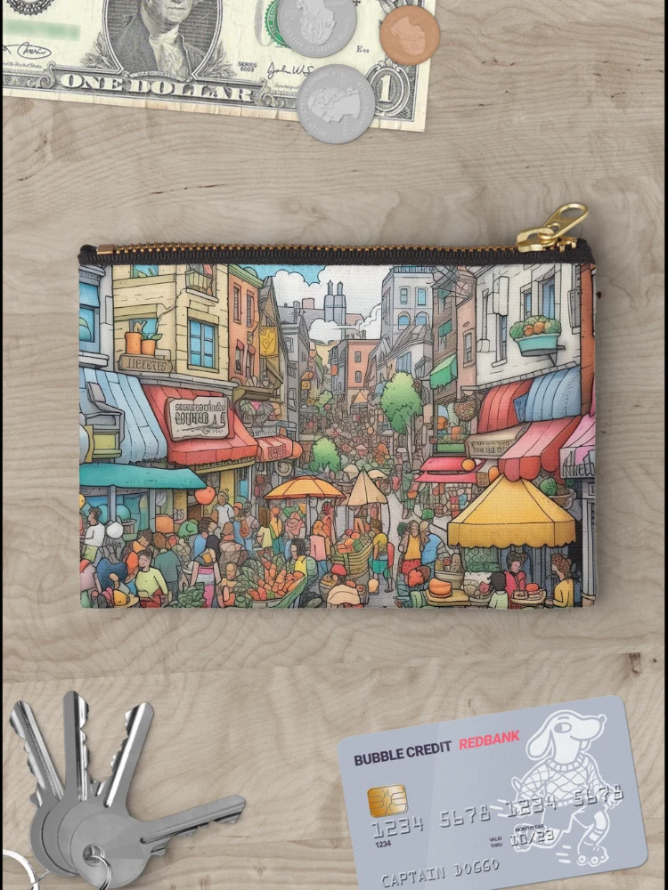 Thumbnail 3 of 4, Zipper Pouch, Bazaar designed and sold by abmkf.