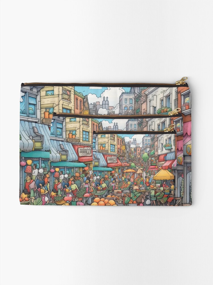 Thumbnail 2 of 4, Zipper Pouch, Bazaar designed and sold by abmkf.