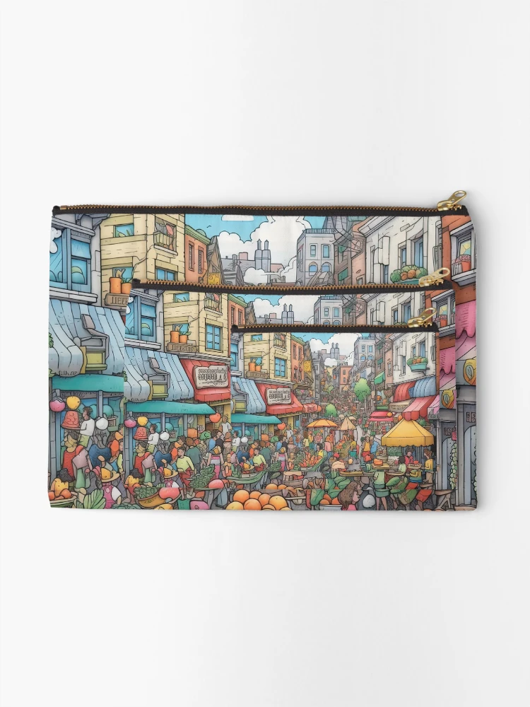 Thumbnail 2 of 4, Zipper Pouch, Bazaar designed and sold by abmkf.