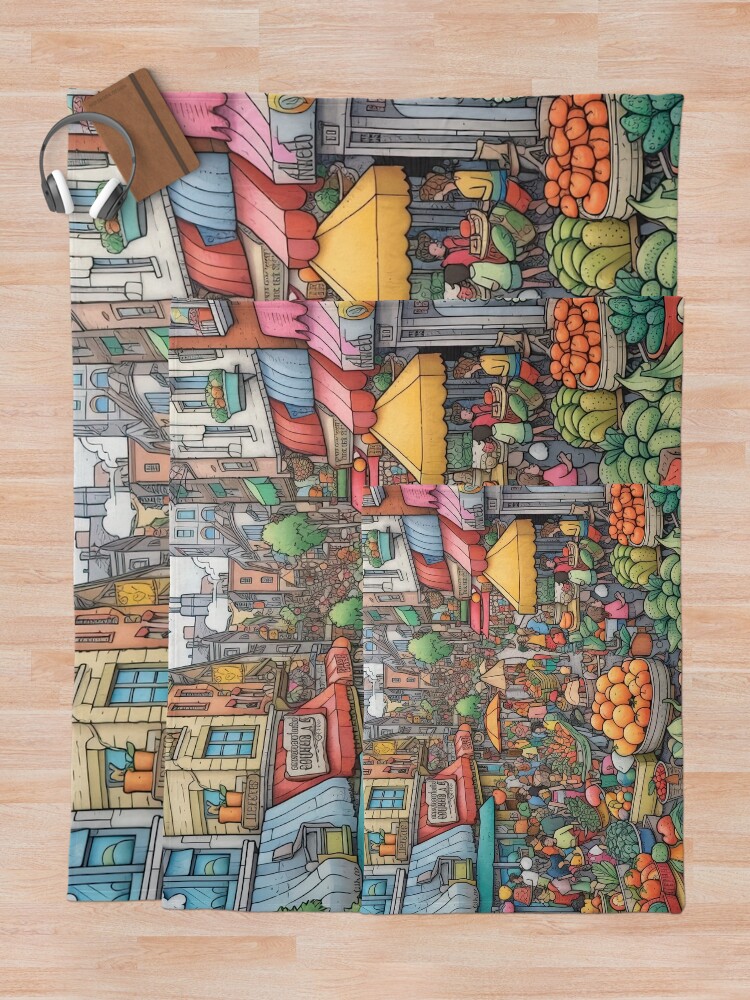 Thumbnail 5 of 6, Throw Blanket, Bazaar designed and sold by abmkf.