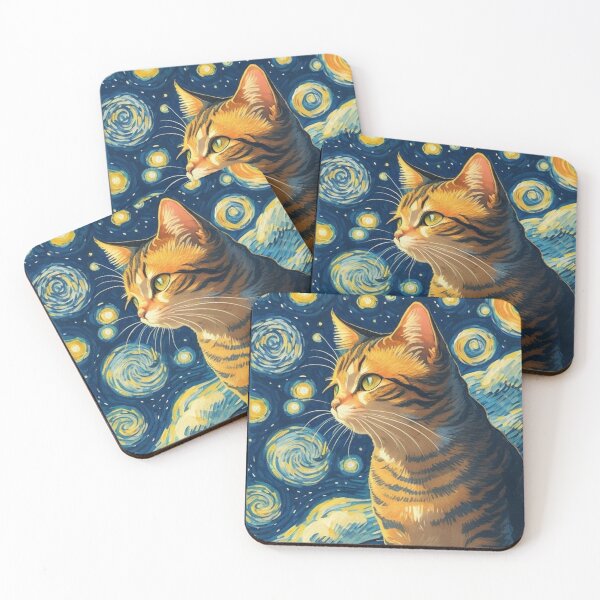 Item preview, Van gogh Style Cat  designed and sold by Vangoholic.