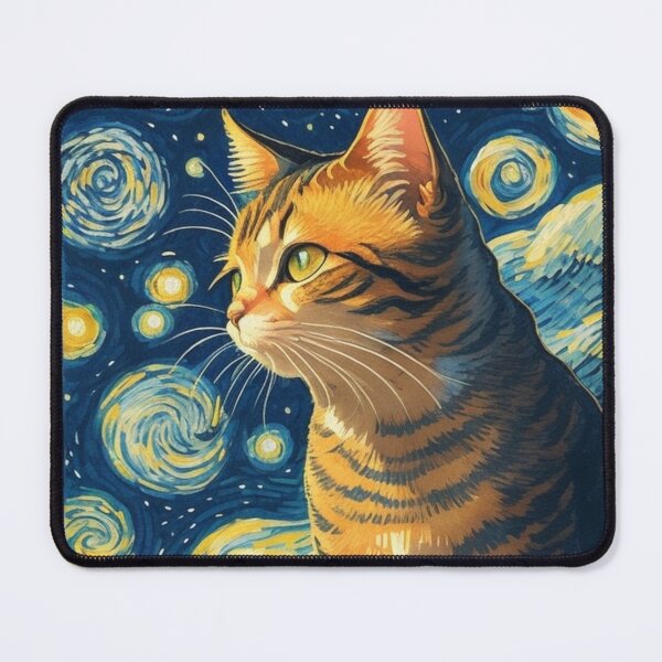 Item preview, Van gogh Style Cat  designed and sold by Vangoholic.