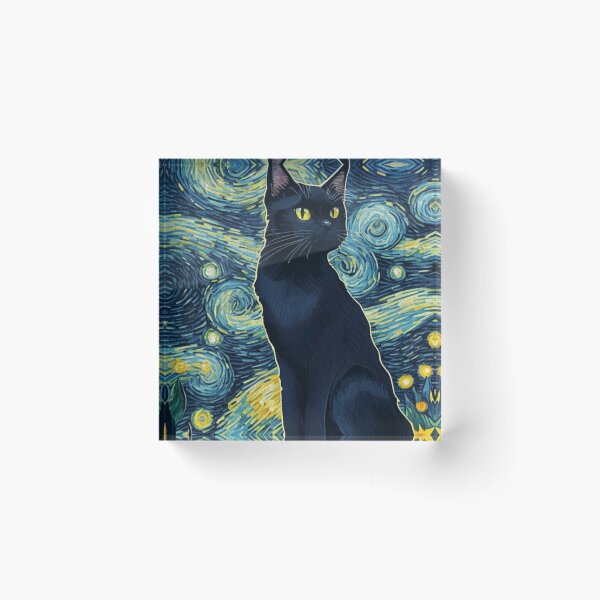 Artikelvorschau, Van-Gogh-Stil-Katze entworfen und verkauft von Vangoholic.