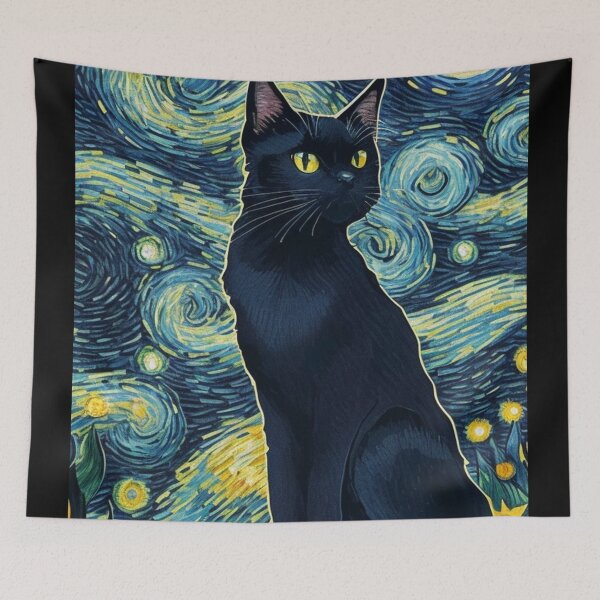 Item preview, Van gogh Style Cat  designed and sold by Vangoholic.
