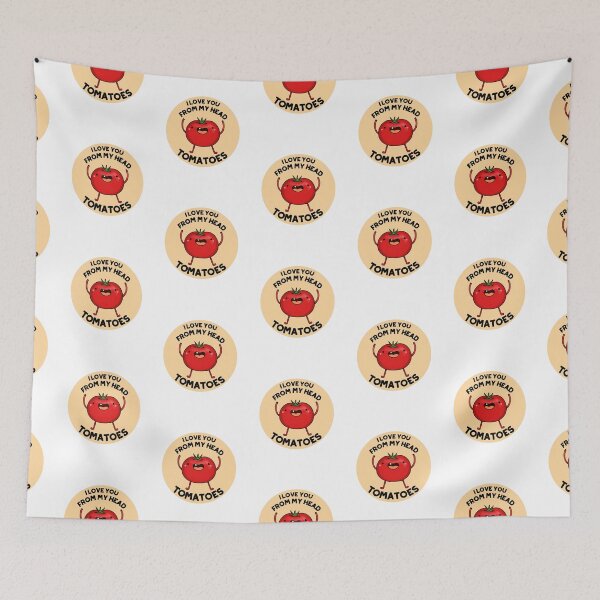 Item preview, I Love You From My Head Tomatoes Funny Tomato Puns  designed and sold by punnybone.