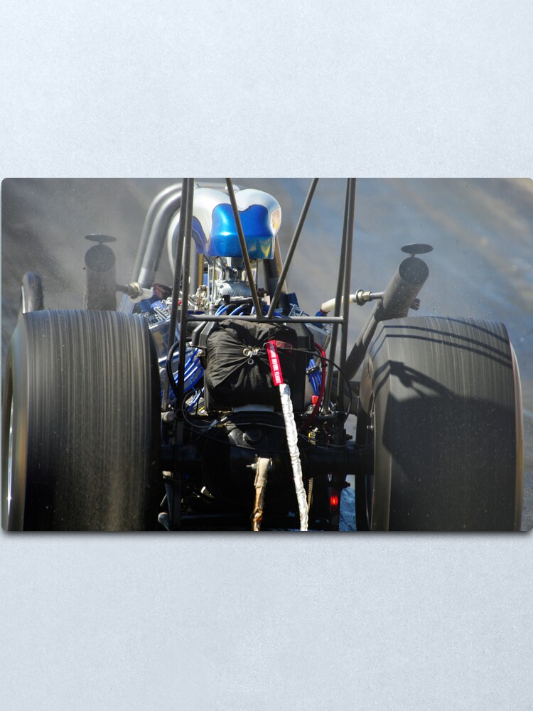 Alternate view of Burning Rubber Metal Print