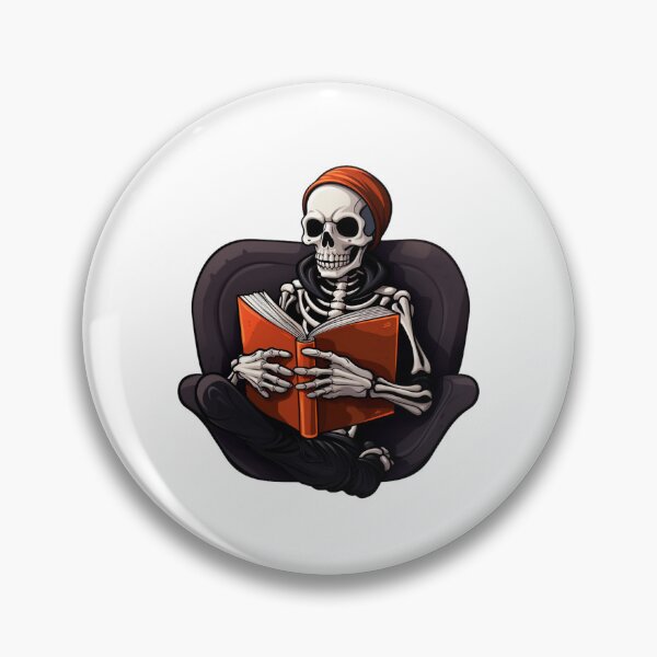 Item preview, Just one more chapter skeleton reading a red  book  designed and sold by Socool101.