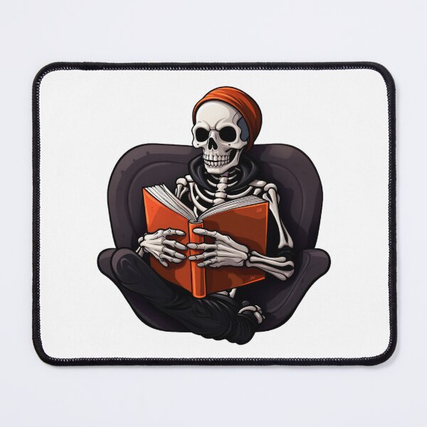 Item preview, Just one more chapter skeleton reading a red book designed and sold by Socool101.