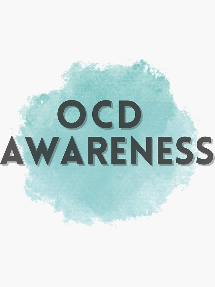 Thumbnail 3 of 3, Sticker, OCD Awareness designed and sold by imsafehere.
