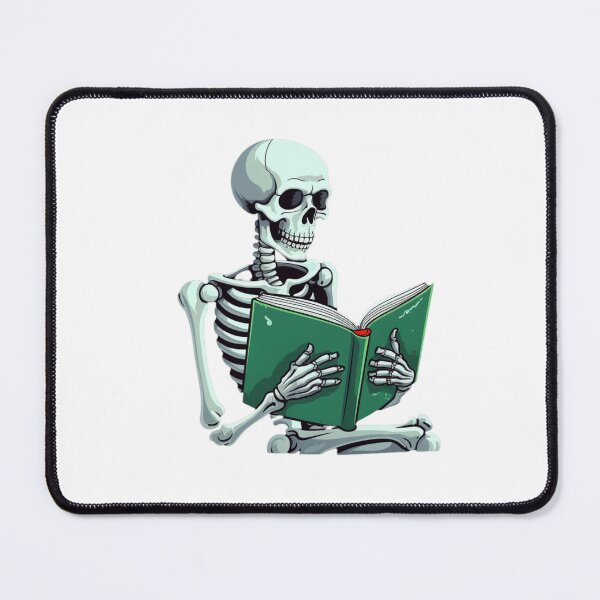 Item preview, Just one more chapter skeleton reading a green book designed and sold by Socool101.