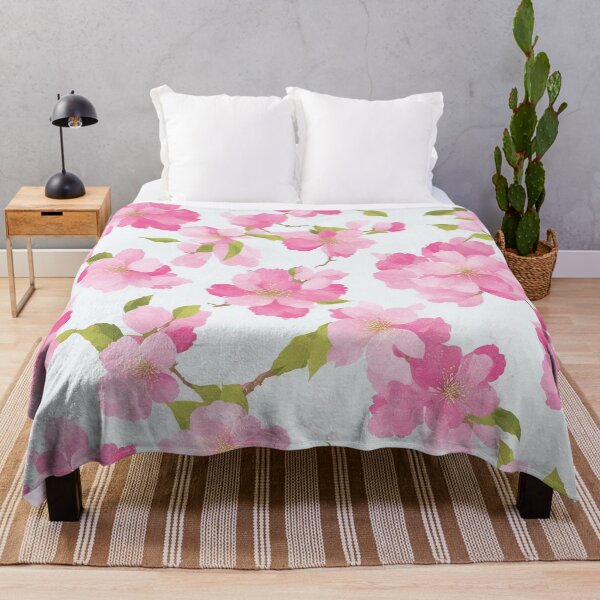 Item preview, Cherry blossom flowers seamless pattern designed and sold by CoolPixels.