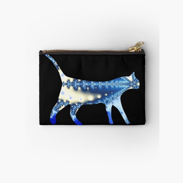 Item preview, Blue & White Fractal Cat Art designed and sold by ChaosEmporium.