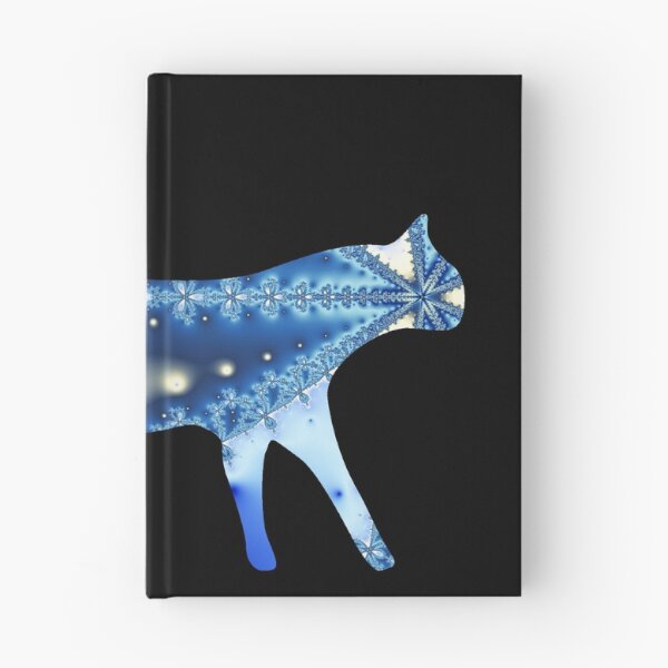 Item preview, Blue & White Fractal Cat Art designed and sold by ChaosEmporium.