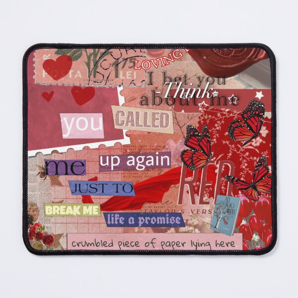 Aperçu de l'œuvre Design inspiré du scrapbooking rouge Taylor Swift créée et vendue par Swiftness13.