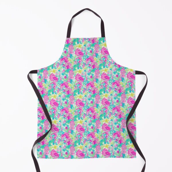Item preview, Preppy Tropical Flower Paradise Doodles Pattern designed and sold by kaliburrito.