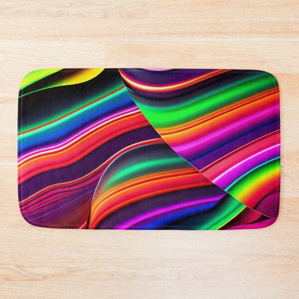 Item preview, Abstract Neon Wavy Pattern designed and sold by calibrit.
