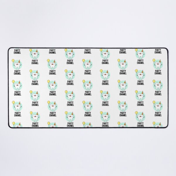 Item preview, Party Enamel Funny Tooth Puns designed and sold by punnybone.