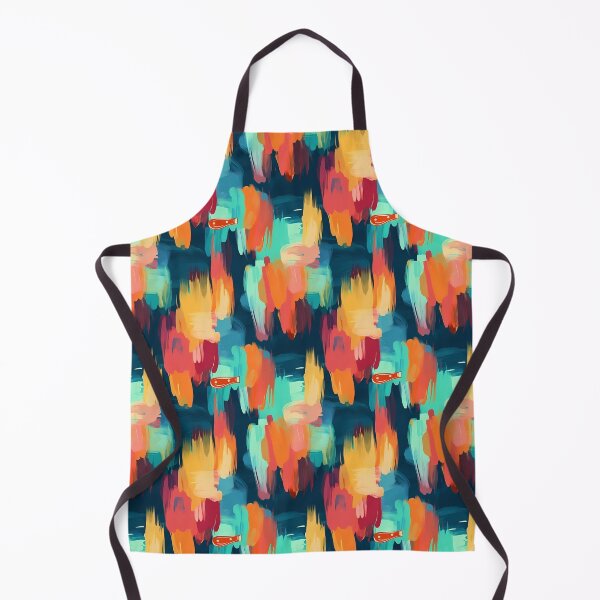 Item preview, colorful brush stroks pattern designed and sold by Trendy-Artistry.